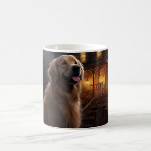 Golden Retriever Halloween Scary Coffee Mug
