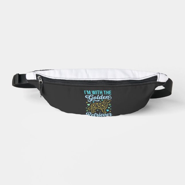 Golden Retriever Halloween Skull Pattern Dog Lover Fanny Pack (Front)