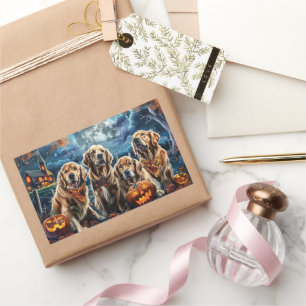 Golden Retriever Halloween Spooky Sticker