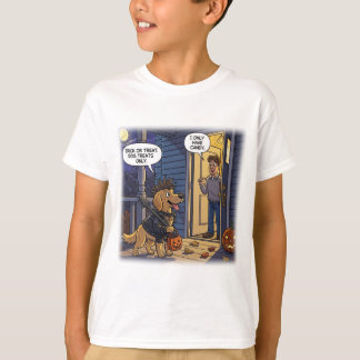 Golden Retriever Halloween T-Shirt Funny Treats