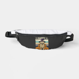 Golden Retriever Halloween Vintage Pumpkin Design Fanny Pack