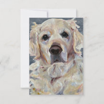 Golden Retriever Hand-Painted On Canvas