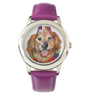 Golden Retriever Happy Birthday Watch