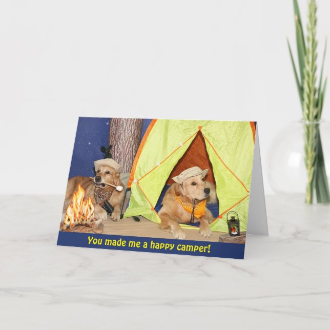 Golden Retriever Happy Camper Thank You (Front)