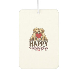 Golden Retriever Happy Valentine’s Day Air Freshener