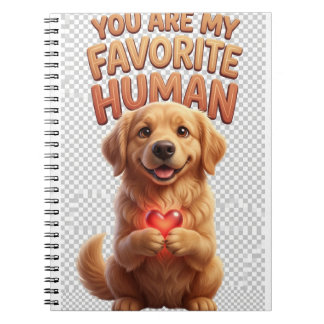 Golden Retriever Heart Notebook