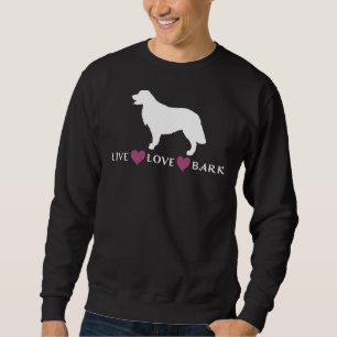 Golden Retriever Hearts Live Love Bark Sweatshirt