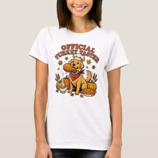 Golden Retriever Holiday Feast Celebration T-Shirt