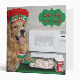 Golden Retriever Holiday Recipes Binder