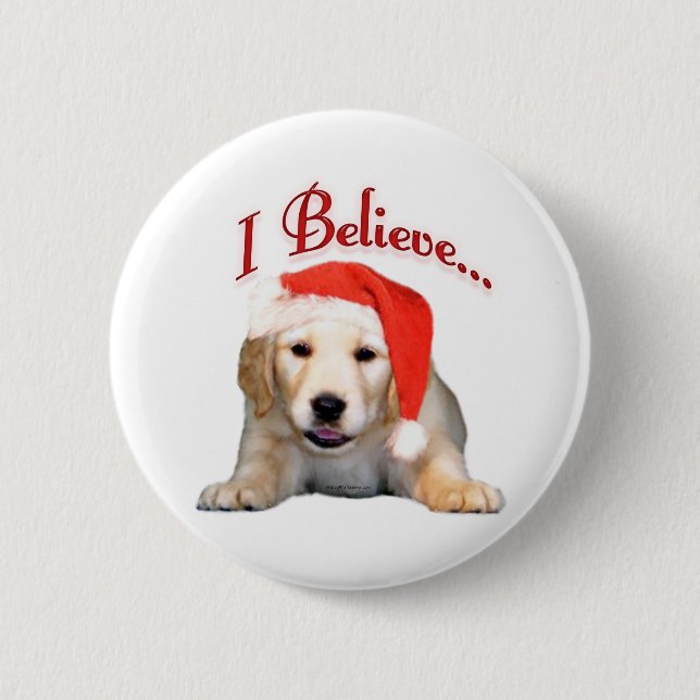 Golden Retriever I Believe - Button (Front)