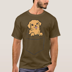 Golden Retriever In a Pocket Funny Pocket Golden R T-Shirt
