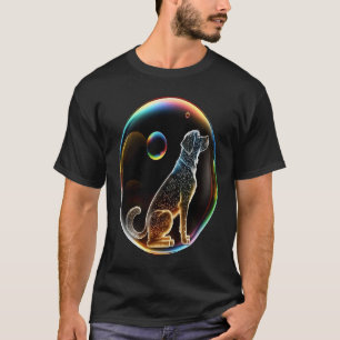 Golden retriever in bubble  dogs T-Shirt