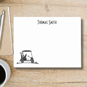  Golden Retriever In Cart Name Post-it Notes