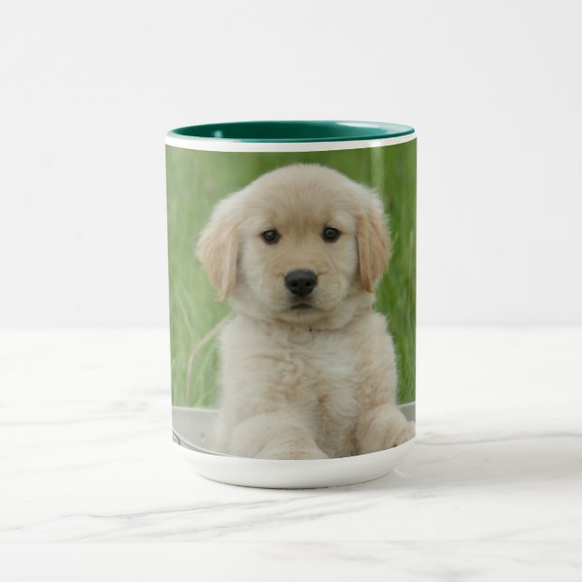 Golden Retriever In Wash Basin Mug (Center)