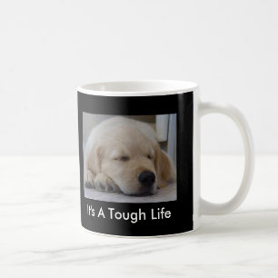 Golden Retriever It's A Tough Life Puppy Mug
