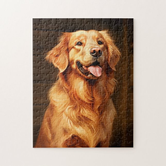 Golden retriever jigsaw puzzle (Vertical)