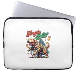 Golden Retriever Jingle Bell Santa Christmas Holid Laptop Sleeve