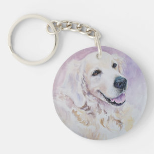 Golden retriever keychain