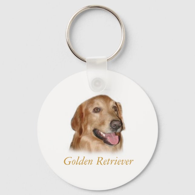 Golden Retriever Keychain (Front)
