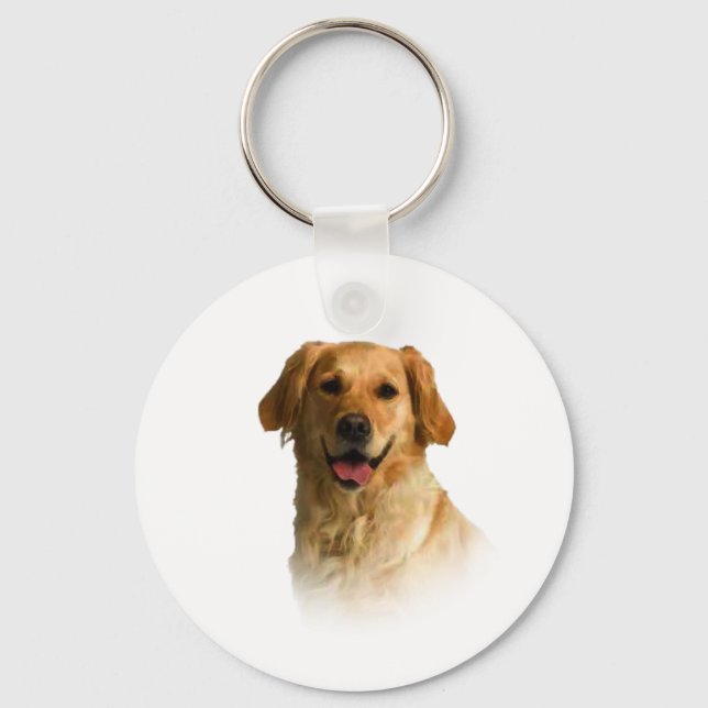 Golden Retriever Keychain (Front)