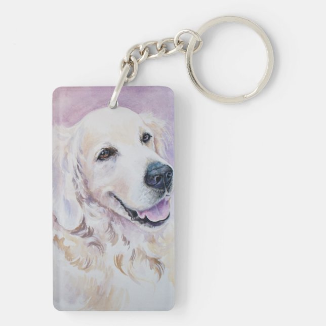 Golden retriever keychain (Back)