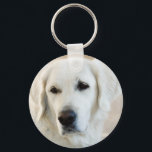 Golden Retriever Keychain<br><div class="desc">Beautiful White Golden Retriever</div>