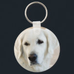 Golden Retriever Keychain<br><div class="desc">Beautiful White Golden Retriever</div>