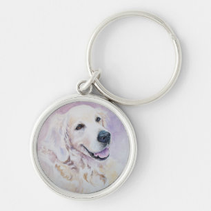 Golden retriever keychain