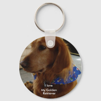 Golden Retriever Keychain