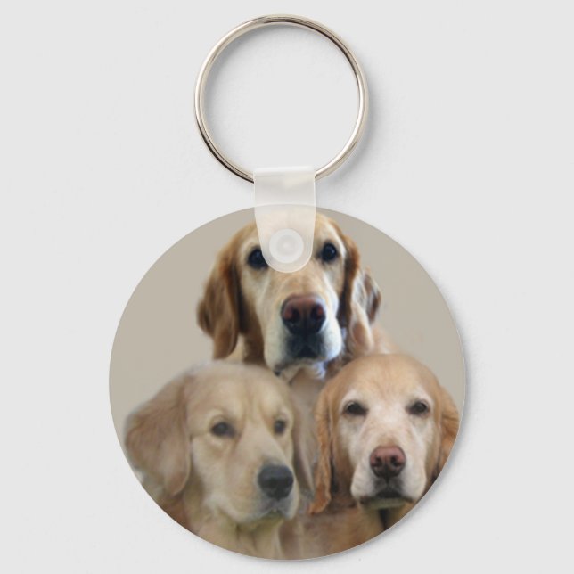 Golden Retriever Keychain (Front)