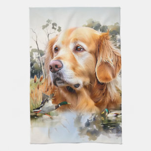 Golden Retriever Kitchen Towel