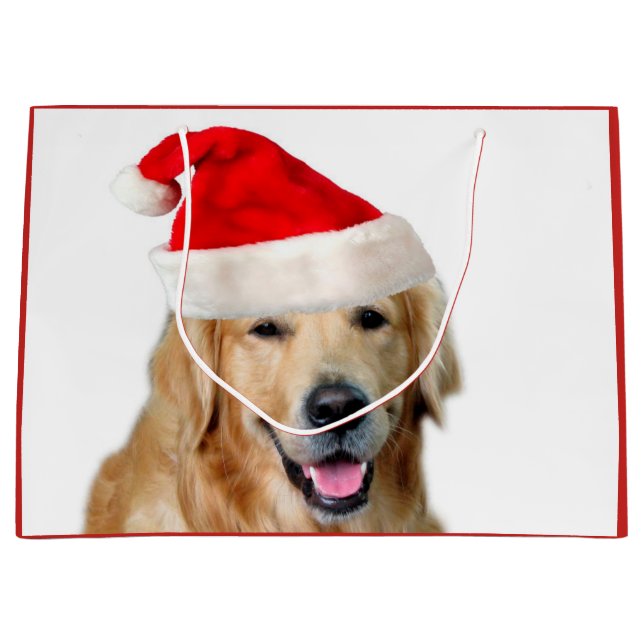 Golden Retriever Large Gift Bag (Front)