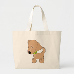 Golden Retriever Large Tote Bag