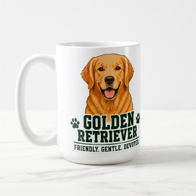 🐾 Golden Retriever Lover 🐾 Coffee Mug (Left)