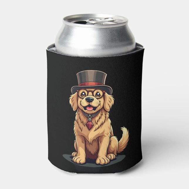 Golden Retriever Lover Dog Golden Retrievers Top H Can Cooler (Can Front)