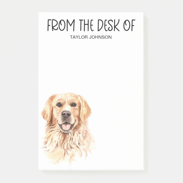 Golden Retriever Lover Post-it Notes (Front)