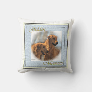 Golden Retriever Lovers Art Gifts Throw Pillow