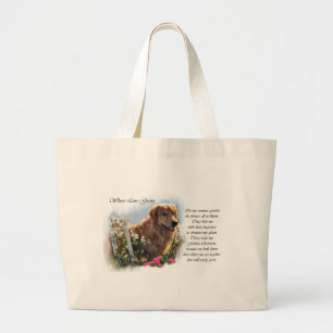 Golden Retriever Lovers Gifts Large Tote Bag