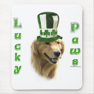Golden Retriever Lucky Paws Mouse Pad