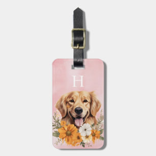 Golden Retriever Luggage Tag