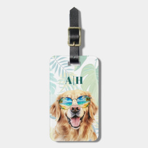 Golden Retriever Luggage Tag