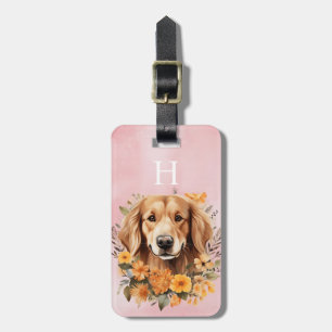 Golden Retriever Luggage Tag