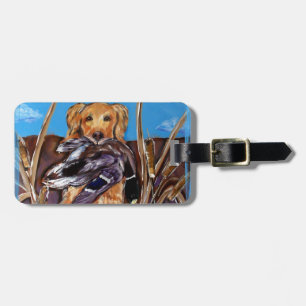 GOLDEN RETRIEVER LUGGAGE TAG