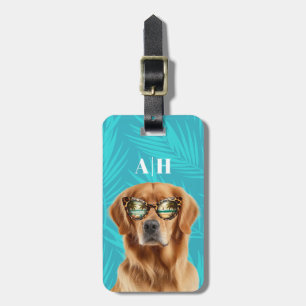 Golden Retriever Luggage Tag