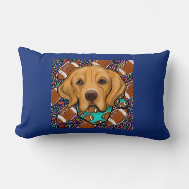 Golden Retriever Lumbar Pillow (Front)