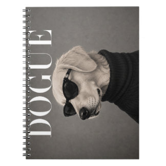 Golden Retriever Luxury Fashion Dog Art Notebook
