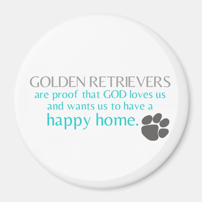 Golden retriever magnet (Front)