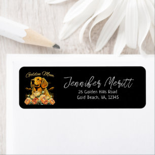 Golden Retriever Maman Floral Boho Chic Chien Port