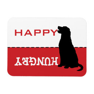 Golden Retriever Me Feed Hungry Magnet Sign