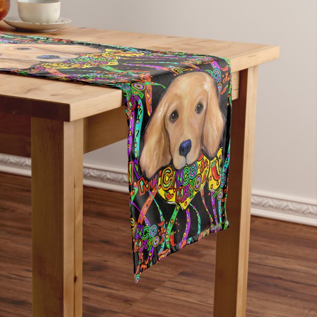 Golden Retriever Medium Table Runner (In Situ)